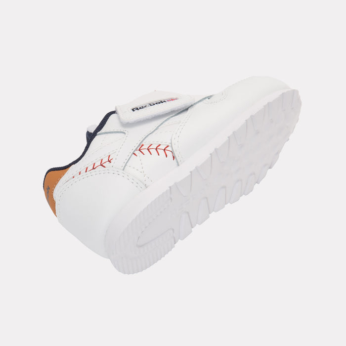 REEBOK FOOTWEAR KIDS Classic Leather Shoes – Baby & Toddler FTWRWHITE/VECTORNAVY/FLASHRED