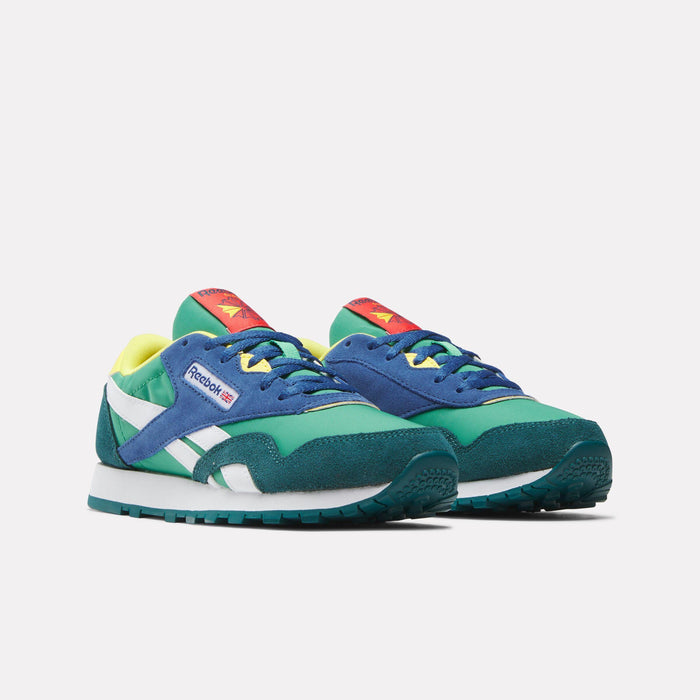 Reebok Footwear Kids Classic Nylon Shoes - Grade School UPGRADEGREEN/RETROTEAL/TWILIGH