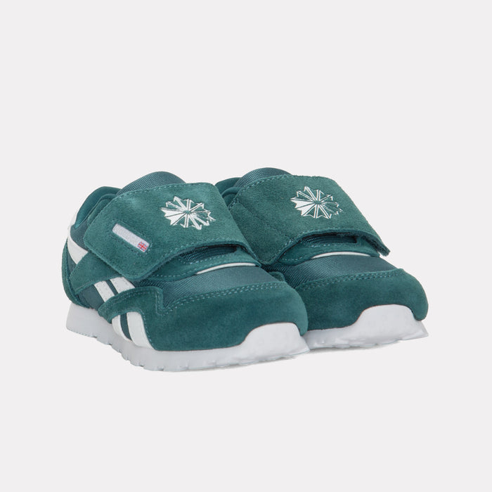 REEBOK FOOTWEAR KIDS Classic Nylon Shoes – Baby & Toddler METALGREEN/FTWRWHITE/METALGREE