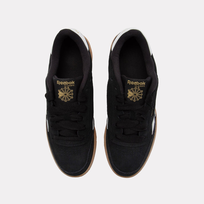 Reebok Footwear Kids Club C Revenge Shoes - Grade School BLACK/WHITE/GOLD
