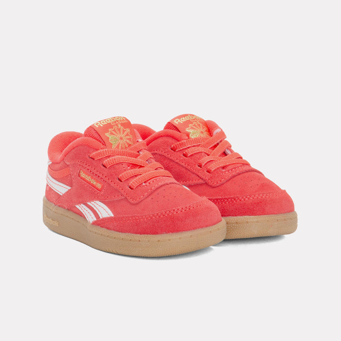 Reebok Footwear Kids Club C Revenge Shoes – Baby & Toddler ENERGYRED/FTWRWHITE/GOLDMET