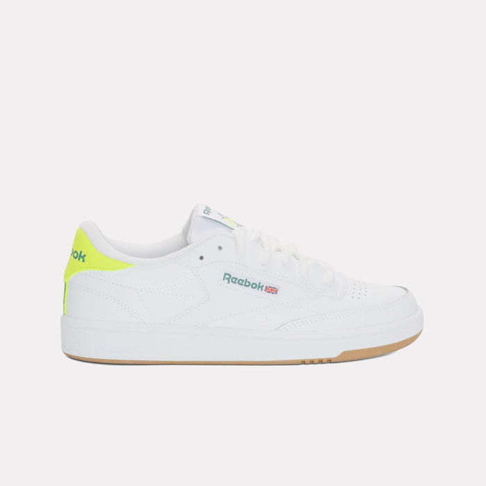 REEBOK FOOTWEAR KIDS Club C Shoes – Grade School FTWR WHITE/DIGITAL LIME/FIELD