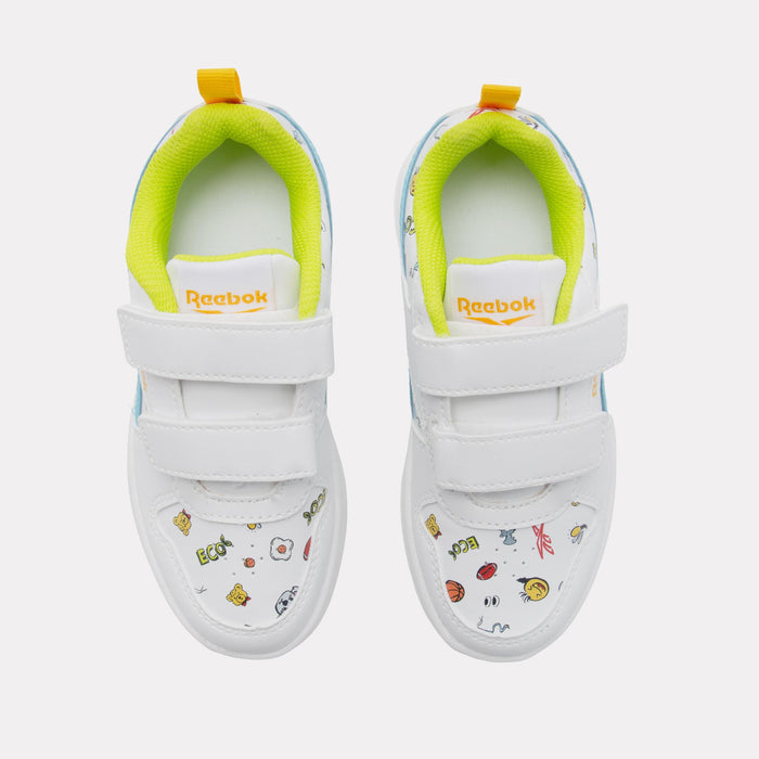 Reebok Footwear Kids Prime 2.0 Shoes – Pre-School WHITE/DIGITALBLUE/GOLDENHAZE