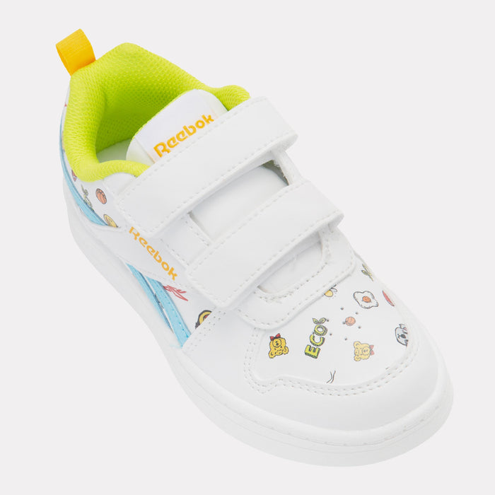 Reebok Footwear Kids Prime 2.0 Shoes – Pre-School WHITE/DIGITALBLUE/GOLDENHAZE