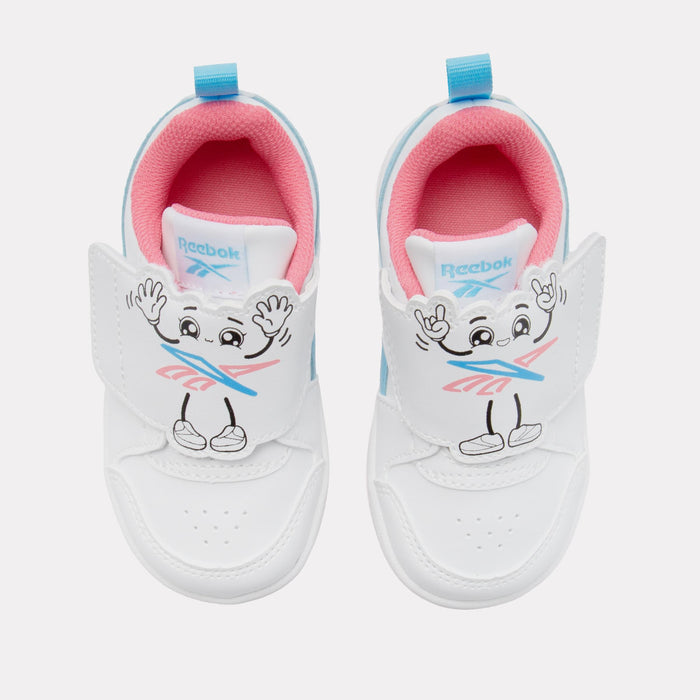 Reebok Footwear Kids Prime Snug Shoes – Baby & Toddler WHITE/PASSIONPINK/DIGITALBLUE