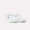 REEBOK FOOTWEAR KIDS REEBOK Court Advance Elastic and Top Strap Shoes - Preschool FTWRWHT/FTWRWHT/FTWRWHT