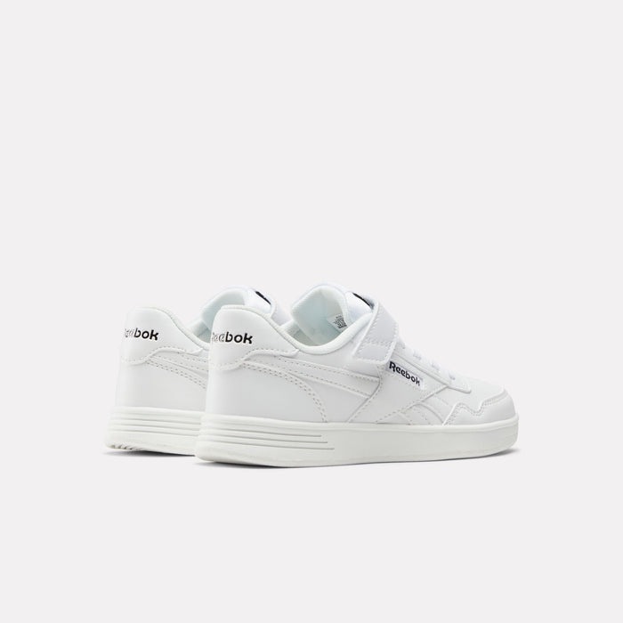 REEBOK FOOTWEAR KIDS REEBOK Court Advance Elastic and Top Strap Shoes - Preschool FTWRWHT/FTWRWHT/FTWRWHT