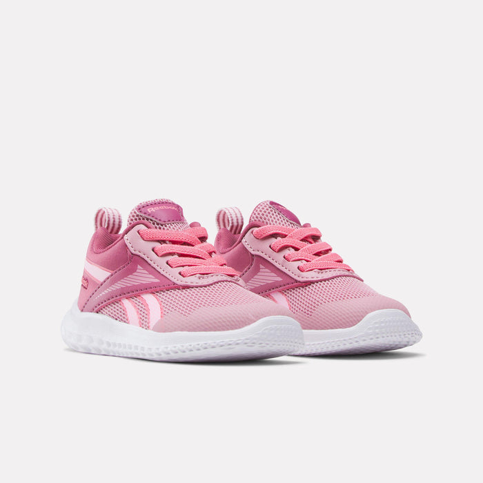 Reebok Footwear Kids Rush Runner 5 Elastic Lace Shoes - Baby & Toddler DUSTYROSE/STUDIOPINK/FTWRWHITE