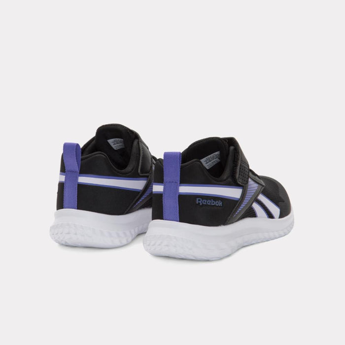 Reebok Footwear Kids Rush Runner Shoes – Pre-School CHILD BLACK/DIGITALGLEAM/ROYALPURPLE