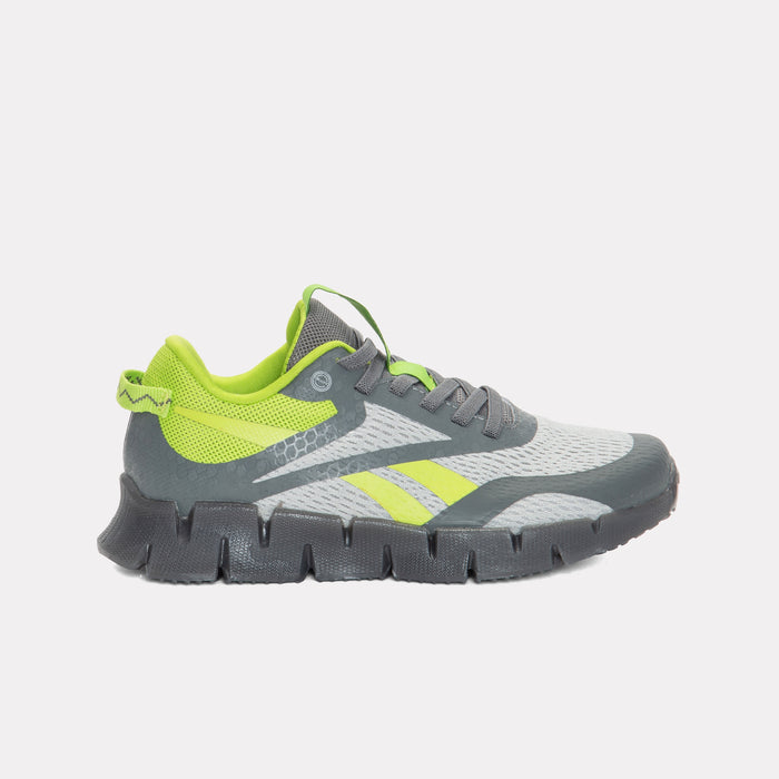 REEBOK FOOTWEAR KIDS Zig N' Glow 3 Shoes - Pre-School GREY1/GREY5/RETROLIME