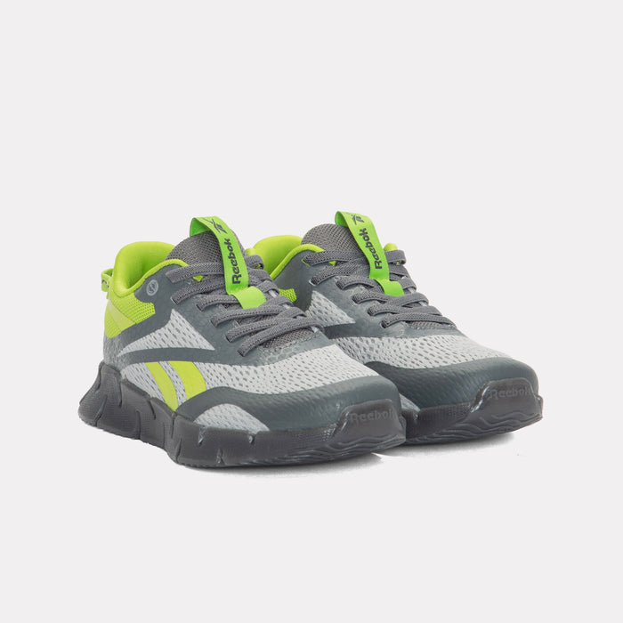 REEBOK FOOTWEAR KIDS Zig N' Glow 3 Shoes - Pre-School GREY1/GREY5/RETROLIME