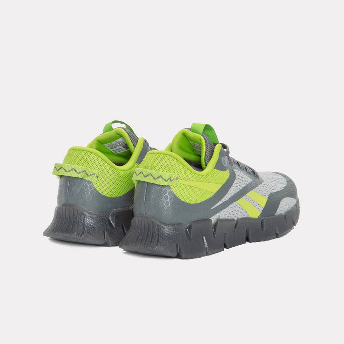 REEBOK FOOTWEAR KIDS Zig N' Glow 3 Shoes - Pre-School GREY1/GREY5/RETROLIME