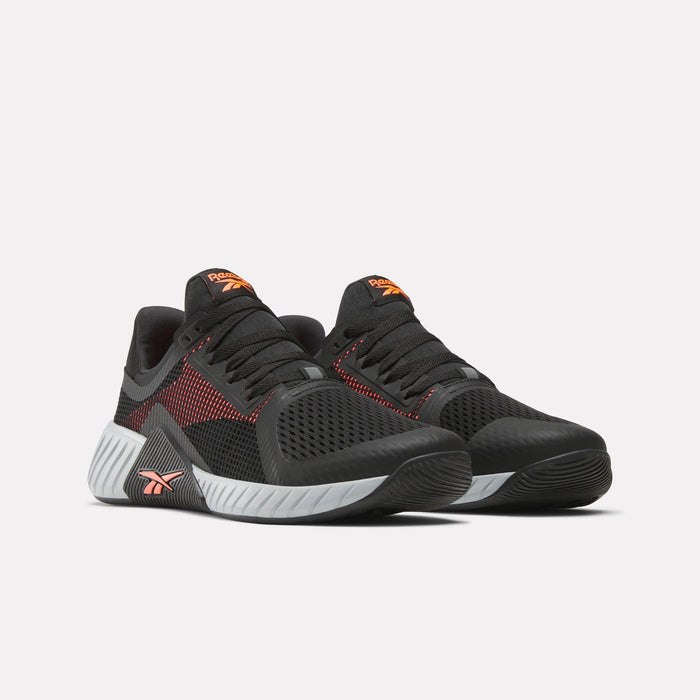 Reebok Footwear Men Flip Charge Training Shoes BLK/ORANGE FLARE/GRY 1