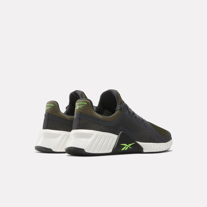 Reebok Footwear Men Flip Charge Training Shoes GRAPE LEAF/JET BLK/LIME