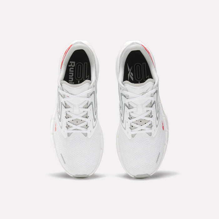 REEBOK FOOTWEAR MEN Floatzig Tread Running Shoes WHITE/BLACK