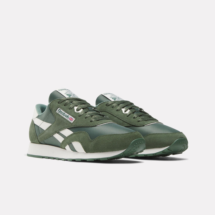 REEBOK FOOTWEAR UNISEX Classic Nylon Shoes ESCAPE GREEN/ESCAPE GREEN/CHAL