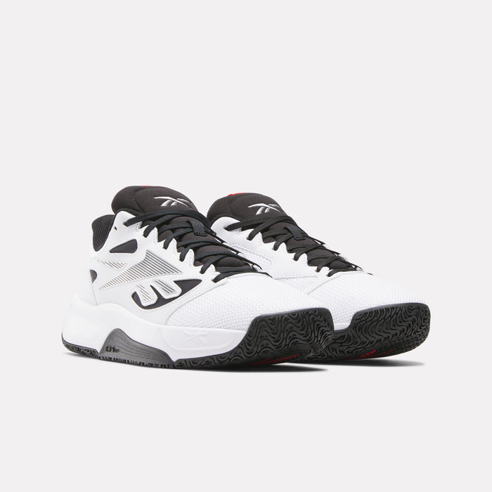 REEBOK FOOTWEAR UNISEX Engine LT Basketball Shoes FTWRWHITE/BLACK/ENERGY RED