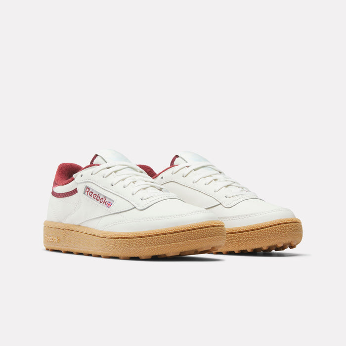 REEBOK FOOTWEAR WOMEN Club C Golf Shoes CHALK/CLASSIC BURGUNDY