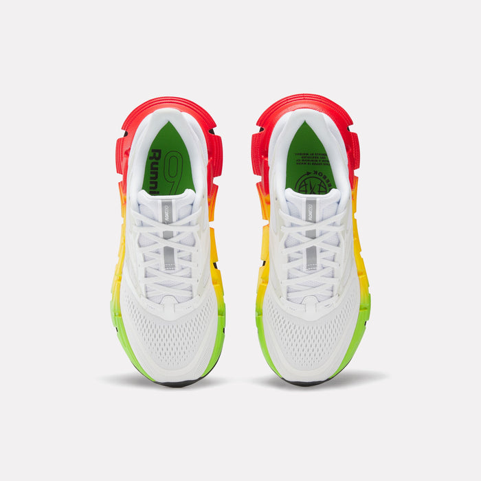 REEBOK FOOTWEAR WOMEN FloatZig 2 SoleMates Running Shoes WHITE/RED