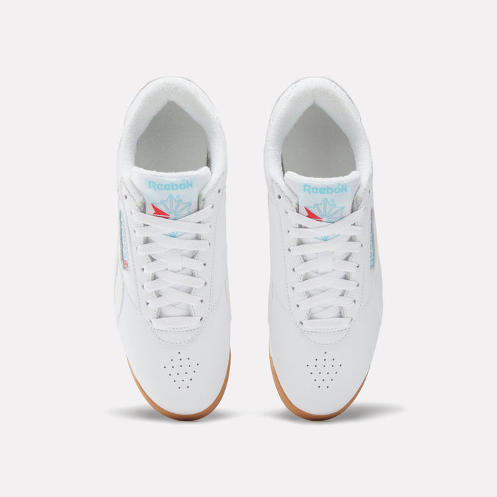 REEBOK FOOTWEAR WOMEN Freestyle Lo Shoes WHITE/WHITE/GUM