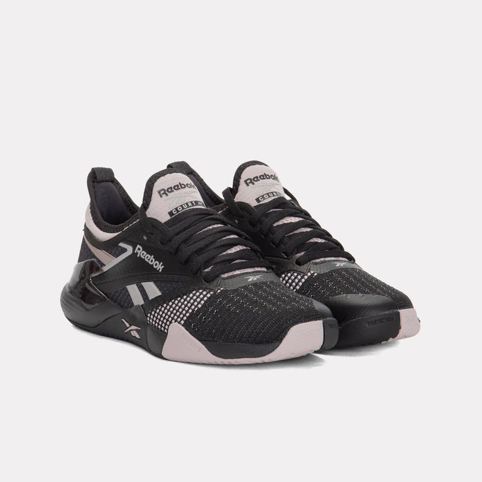 REEBOK FOOTWEAR WOMEN Nano Court Shoes BLACK/MUTED MAUVE