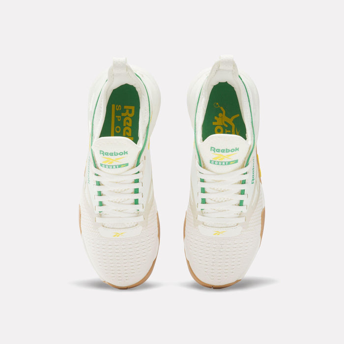 Reebok Footwear Women Nano Court Shoes CHALK/ALABASTER/UPGRADE GREEN