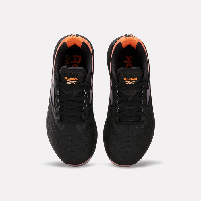 REEBOK FOOTWEAR WOMEN Nano X5 Edge Training Shoes BLACK/ARENA ORANGE/FUTURE PEAC