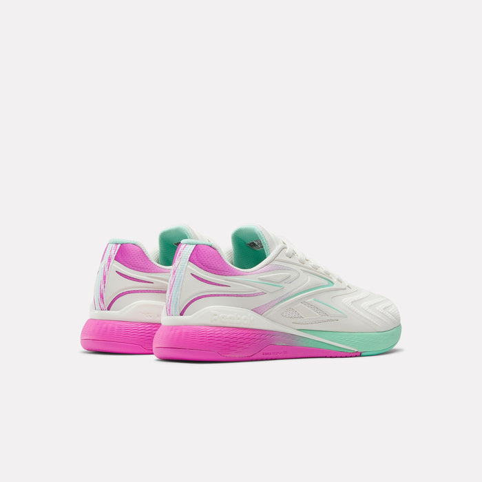 REEBOK FOOTWEAR WOMEN Nano X5 Edge Training Shoes CHALK/VIRTUAL PINK/ATOMIC AQUA