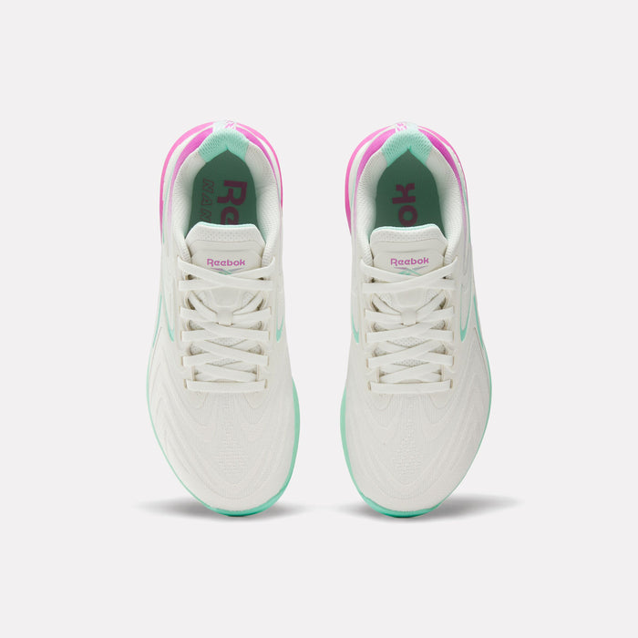 REEBOK FOOTWEAR WOMEN Nano X5 Edge Training Shoes CHALK/VIRTUAL PINK/ATOMIC AQUA