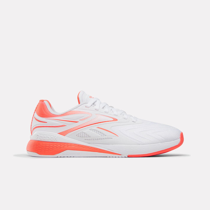 REEBOK FOOTWEAR WOMEN Nano X5 Edge Training Shoes FTWR WHITE/NEON CHERRY