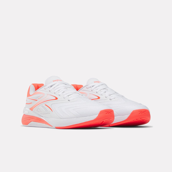 REEBOK FOOTWEAR WOMEN Nano X5 Edge Training Shoes FTWR WHITE/NEON CHERRY