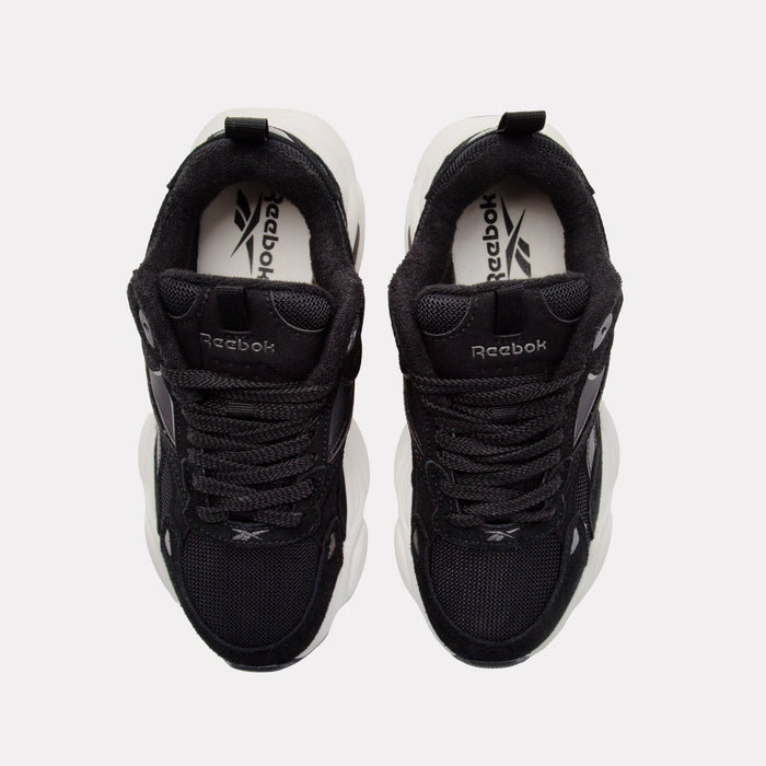 REEBOK FOOTWEAR WOMEN Reebok Charge Run Shoes BLACK/VINTAGE CHALK/NEW TITANI