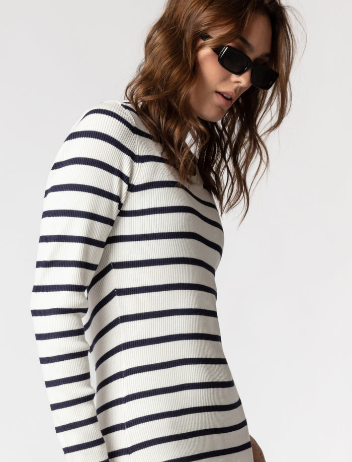 Robe ajustée en tricot côtelé