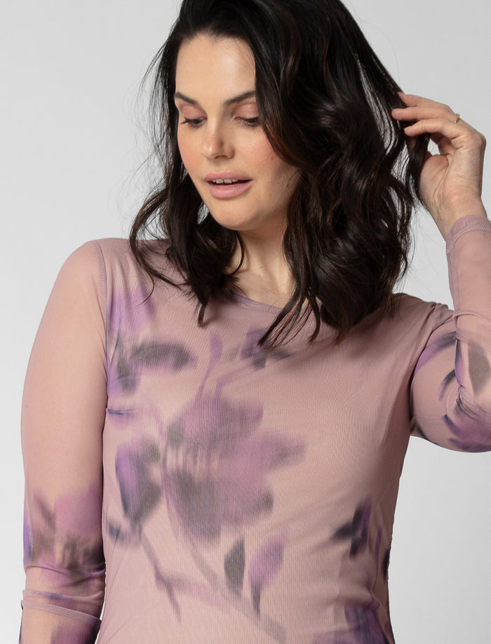 Robe ajustée fleurie