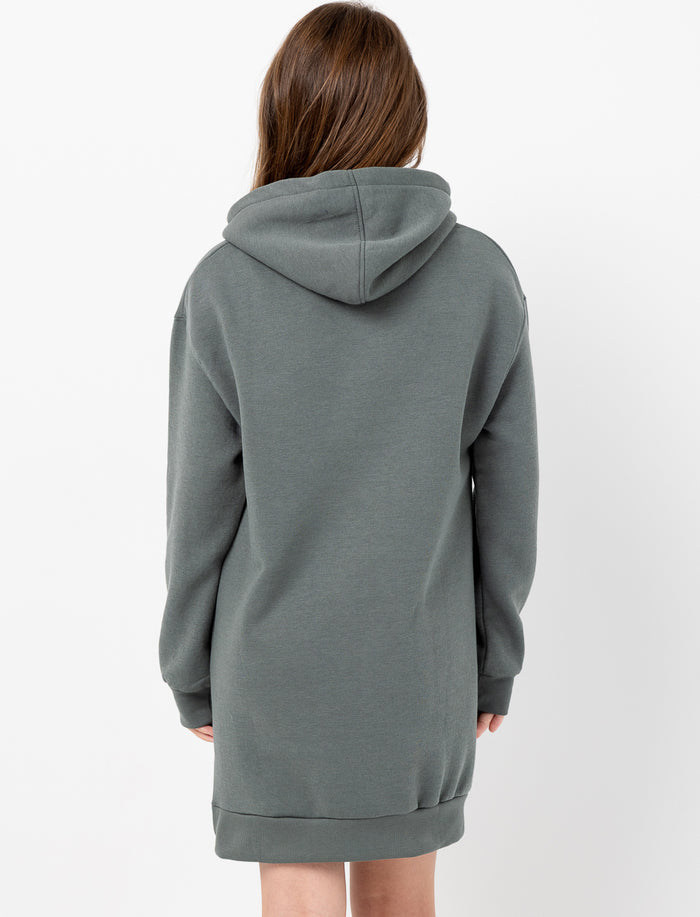 Robe chandail à capuchon imprimée