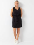 Robe sans manches à taille élastique
