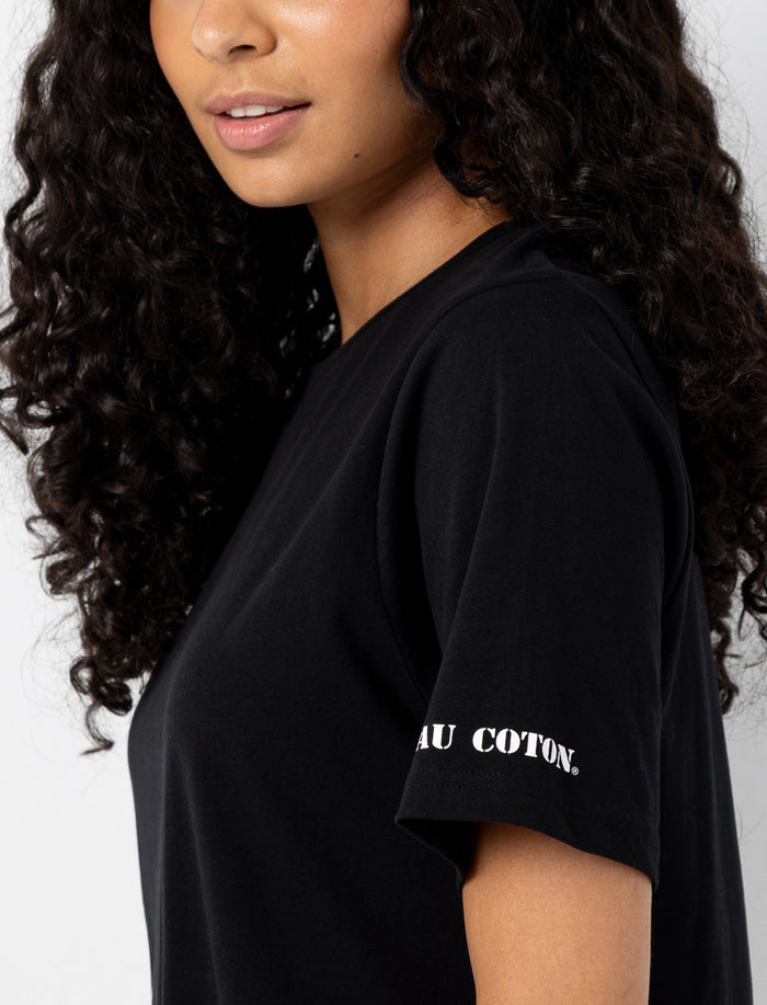 Robe t-shirt imprimée à la manche