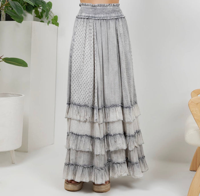 Ruffle Tiered Maxi