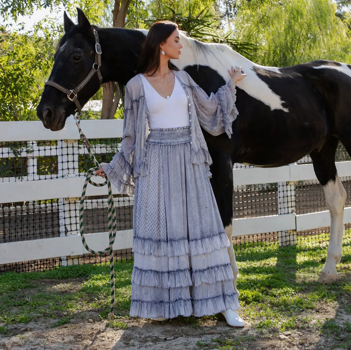 Ruffle Tiered Maxi