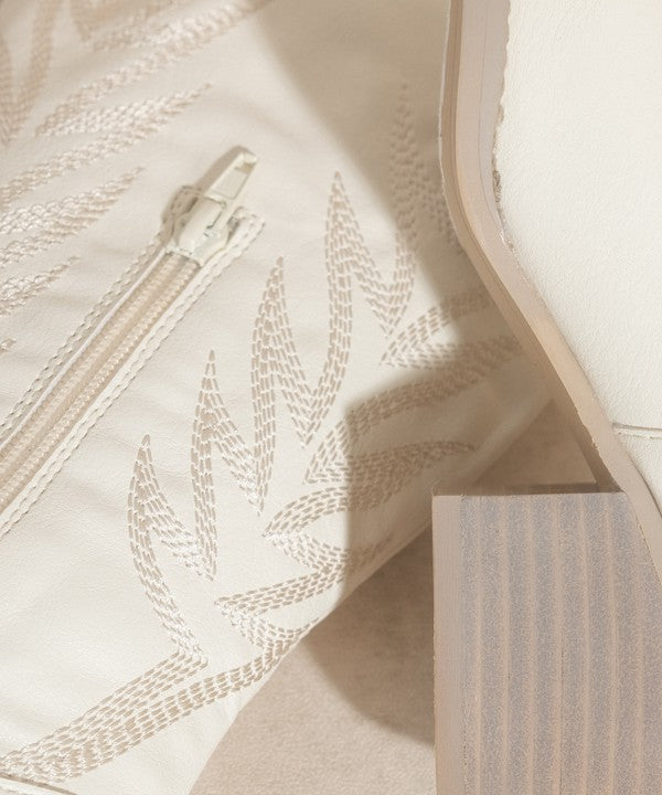 Samara Embroidered Tall Boot - Greige Goods
