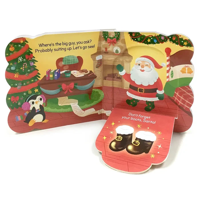 Santa's Workshop Flap book - Greige Goods