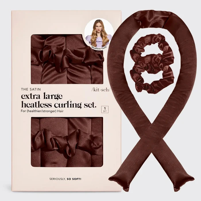 Satin Heatless curling set - Greige Goods