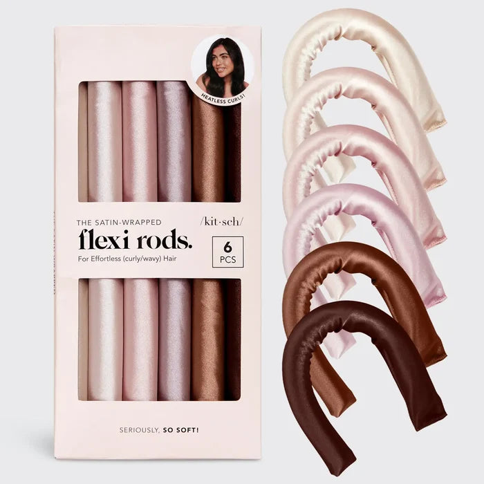 Satin Wrapped Flexi Rods - Greige Goods