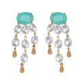 Seaglass Pearl Earrings - Greige Goods