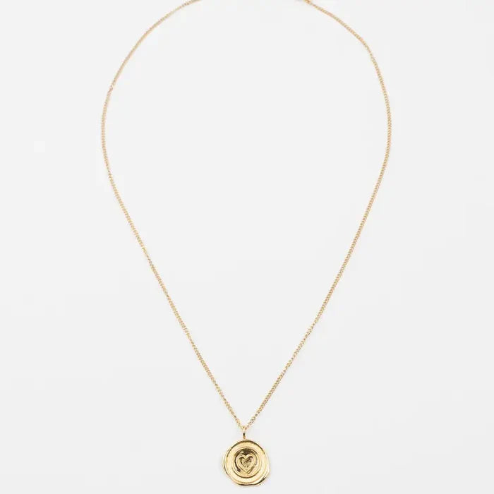 Sealed w/ Love Medallion - Greige Goods