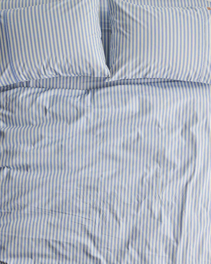 Seaside Stripe Organic Cotton Quilt Cover (US)