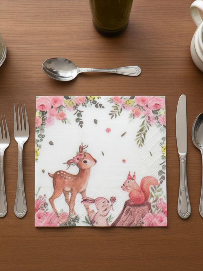 Serviettes de table en papier - paquet de 20