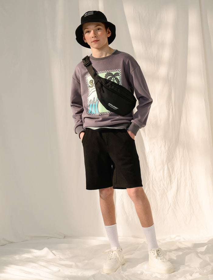 Short ouaté à taille élastique