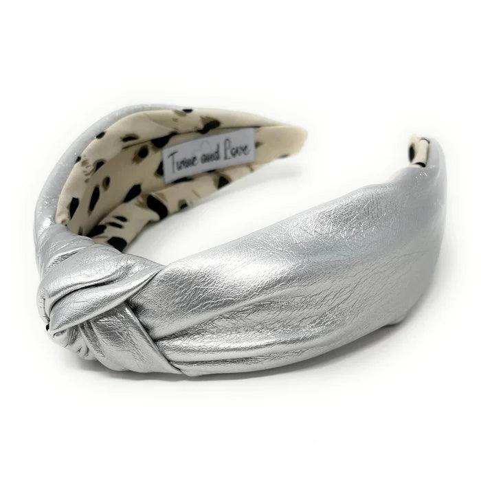 Silver Knotted Headband - Greige Goods