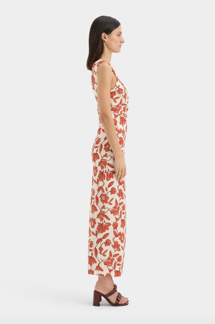 SIR. Chloe One Shoulder Midi Dress - Tuileries